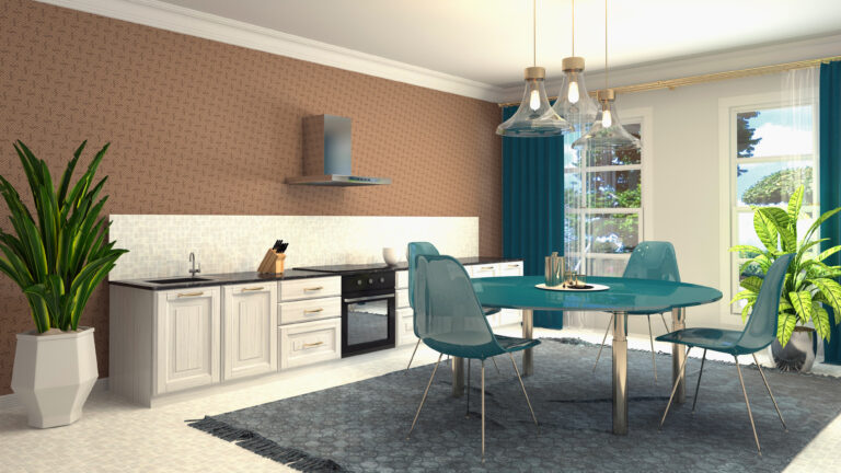 Illustration of the dining room interior