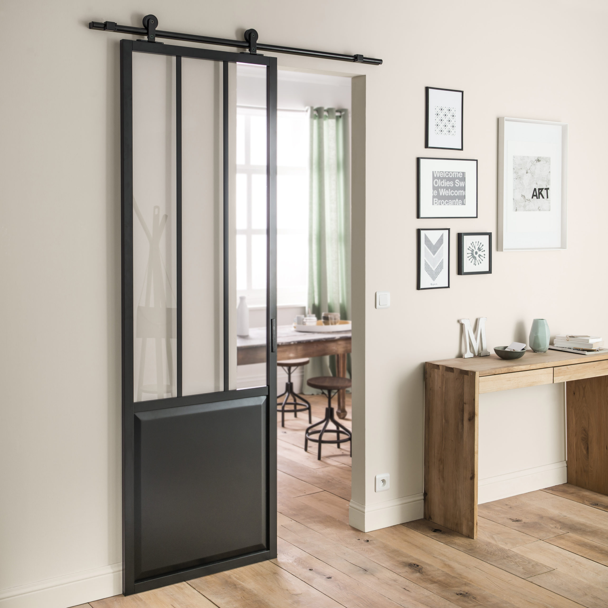 Aluminum and Glass Sliding Door