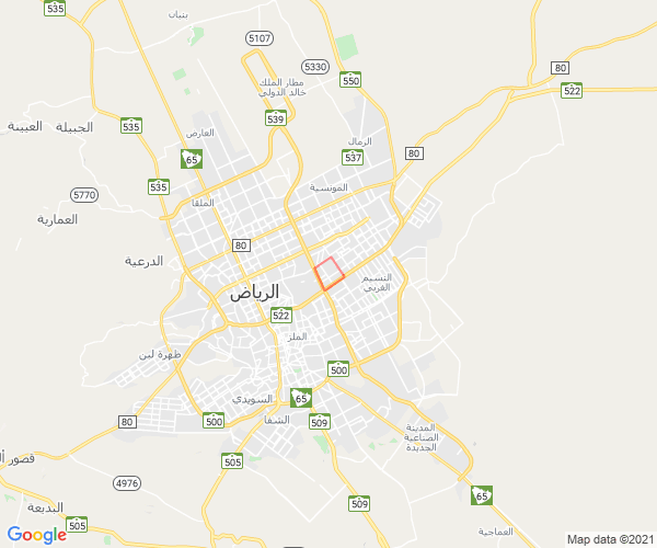 موقع حي الروضة