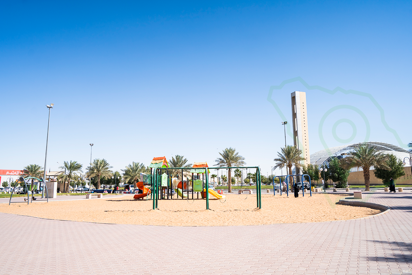 حديقة هارون الرشيد في حي الجزيرة 