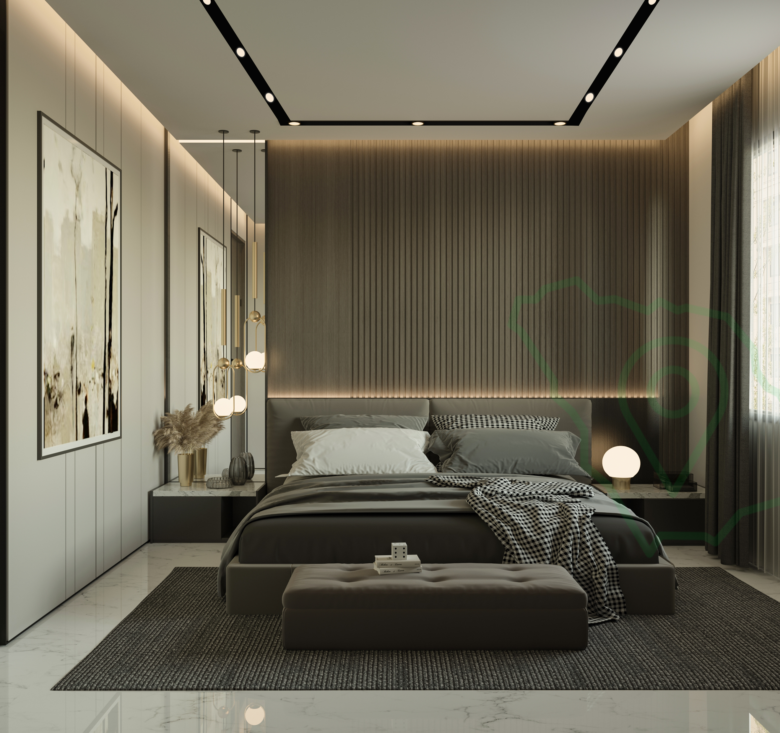 تصميم غرفة نوم مودرن 