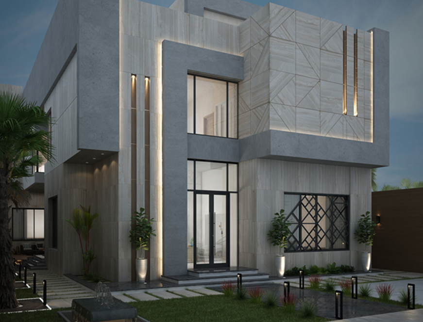 Villa Facade Lighting