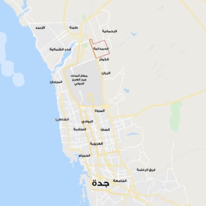 موقع حي الحمدانية بمدينة جدة على الخريطة – تطبيق عقار