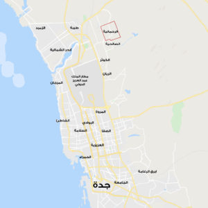 موقع حي الرحمانية بمدينة جدة على الخريطة – تطبيق عقار