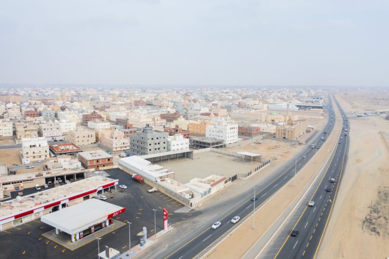 صورة جوية لحي الرياض في مدينة جده