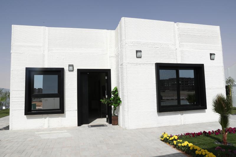 منزل مطبوع بالكامل في الرياض بتقنية الطباعة ثلاثية الأبعاد (المصدر: موقع وزارة الإسكان) - تطبيق عقار