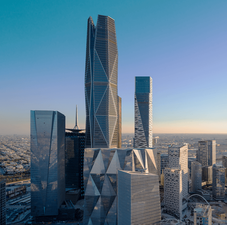 PIF Tower, one of Riyadh's major landmarks – Source: kafd.sa – Aqar App