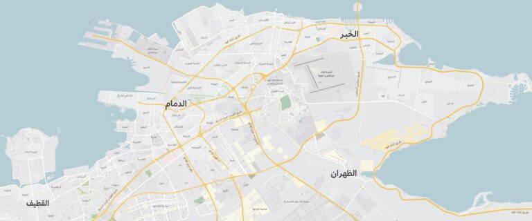 خريطة أحياء الدمام والخبر والظهران - تطبيق عقار